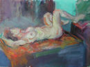 Francoise on her back